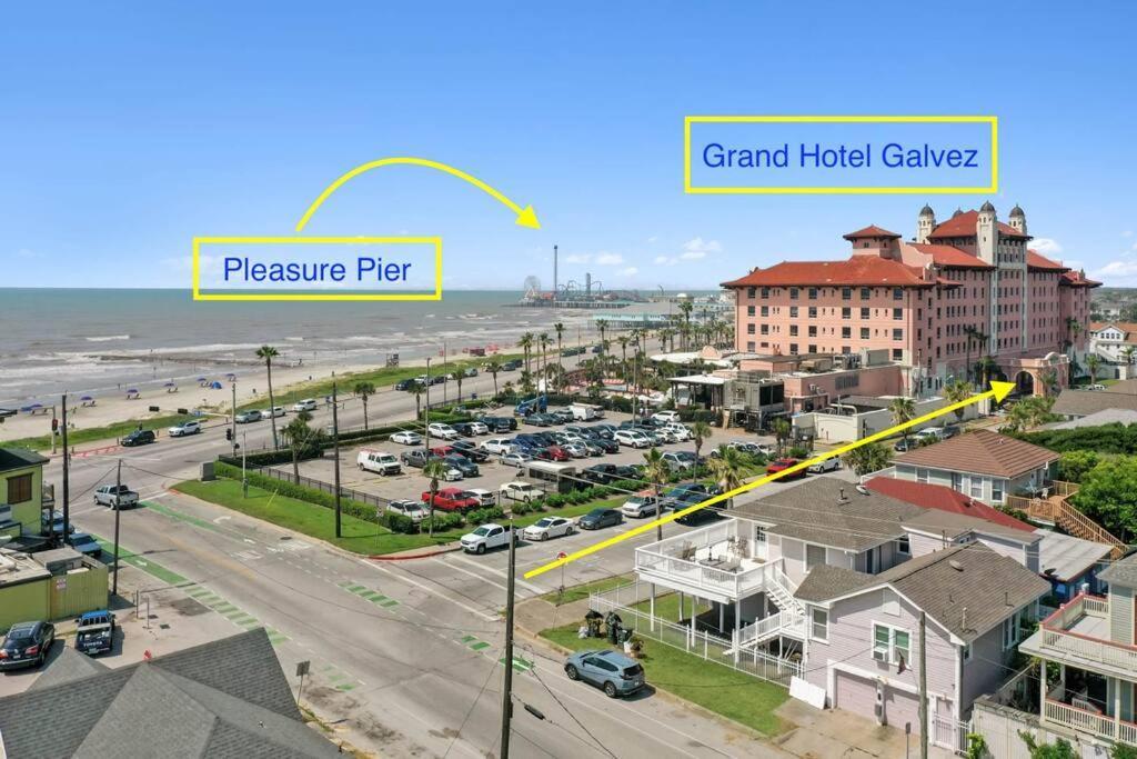 Galvez Oceanview Retreat Walk To Beach Or Pleasure Pier Villa Galveston Exterior foto